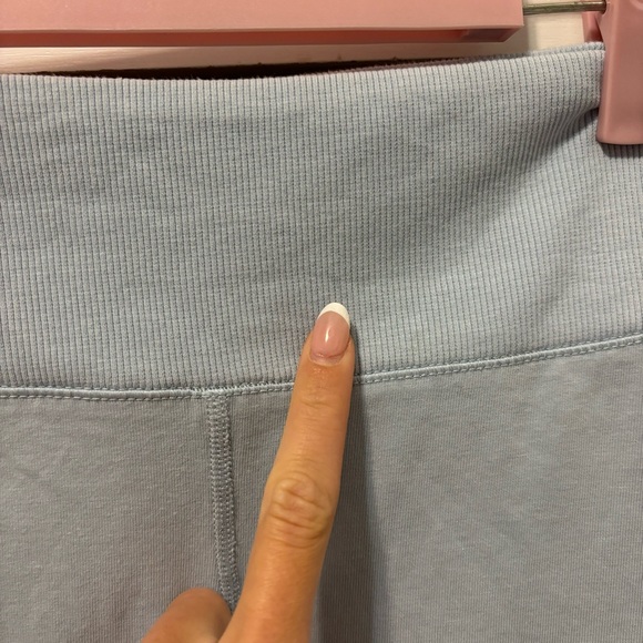 Free People Hot Shot Light Blue Biker Shorts - Picture 5 of 7